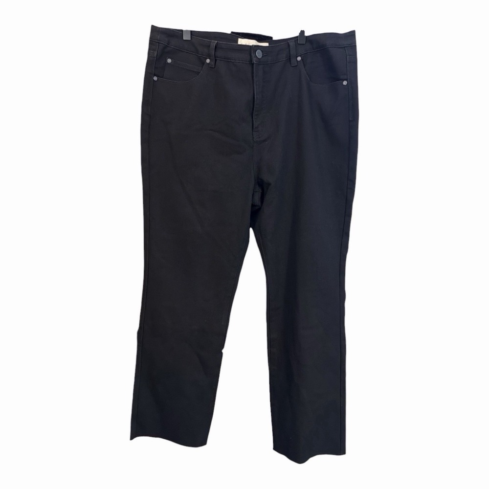 Soft Surroundings Ultimate Cropped Bootcut Jeans Black Women's‎ 18T Tall Stretch - Picture 3 of 7